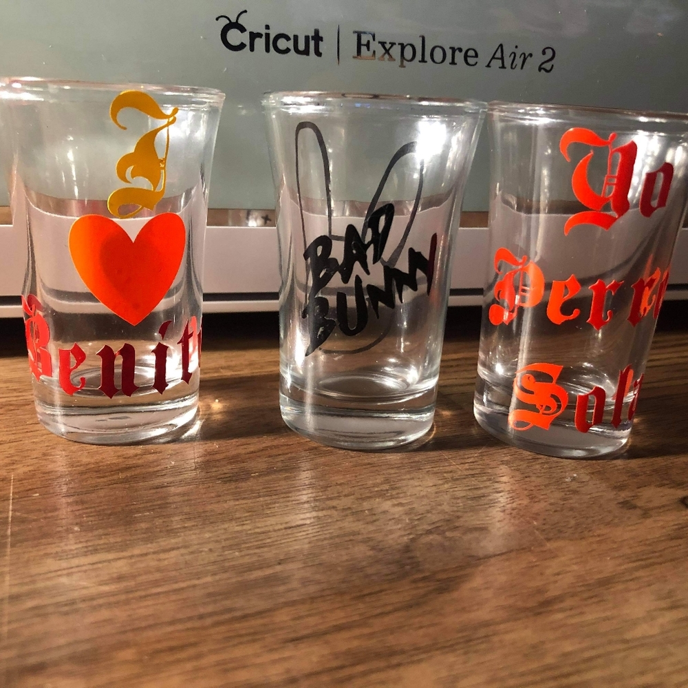 Bad Bunny shot glasses